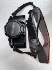 Ricoh KR-30sp 35mm BLACK SLR Film Camera w/ Pentax-M 1:1.4 50mm Lens Good Cond!