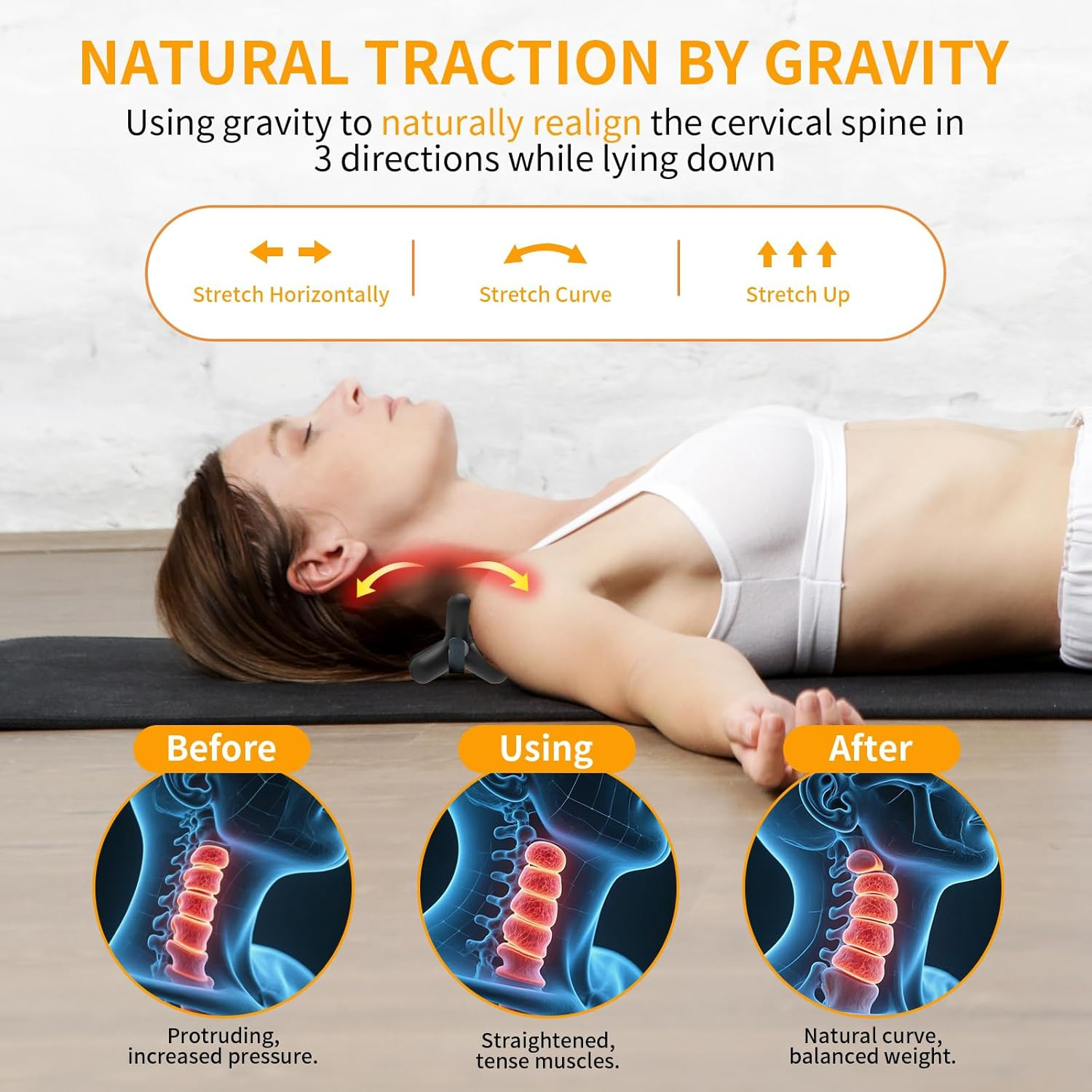 Occipital Release Tool,Neck and Shoulder Trigger Point Massager for Headache Rel