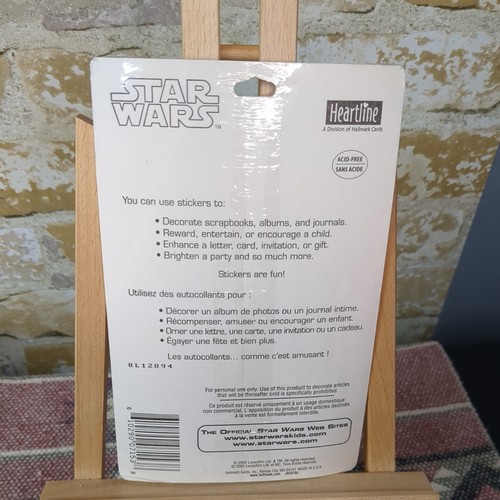 Star Wars Attack of the Clones Hallmark Stickers 4 Sheets Sealed 2002 Vintage - Picture 2 of 3