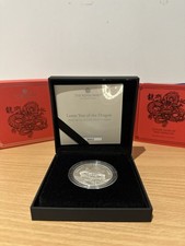 Lunar Year of the Dragon 2024 UK 1oz Silver Proof Coin - Limited Edition 
