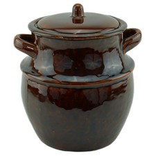 Sauerkrauttopf Keramikfass Einlegetopf Gurkentopf Steingut Keramiktopf Gärtopf