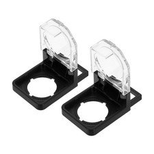 2Pcs Reusable Plastic Protective Covers for Home Push Button Switches Waterproof