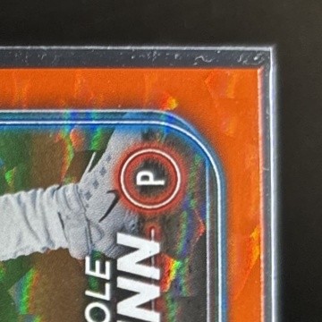 2024 Topps Update Cole Winn Orange Crackle Foilboard /299 #US109 RC Rangers - Bild 5 von 10