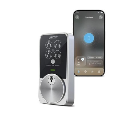 Lockly PIN Genie Pro Zeno Series Smart Lock, Keyless Entry Door Lock with Apple