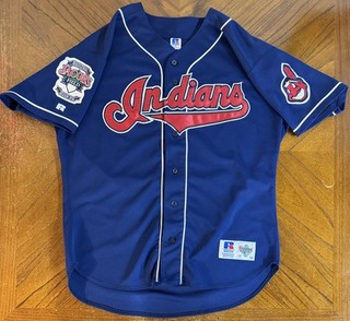 ALBERT BELLE MLB RUSSELL DIAMOND COLLECTION CLEVELAND INDIANS 48 JERSEY READ
