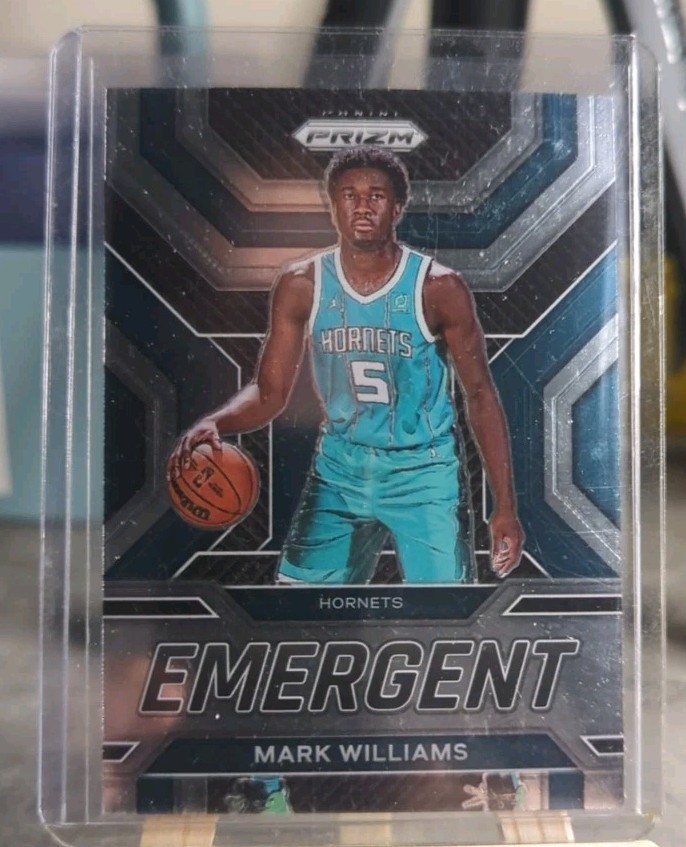 MARK WILLIAMS 2022-23 PRIZM EMERGENT ROOKIE SILVER HORNETS #24 RC