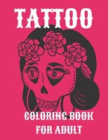 Tattoo Malbuch A4, Moderne Designs, Entspannung, Ausmalbuch, Kunst