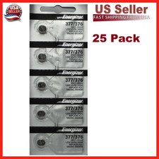 25 Pack-New Energizer 377 376 WATCH BATTERY SR626SW SR626W Silver Oxide Battery