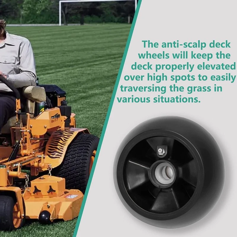 Kit de ruedas de cubierta universal para cortacésped de cubierta John Deere 48" 54" 60" 72" AM125172 Foto 3 de 4