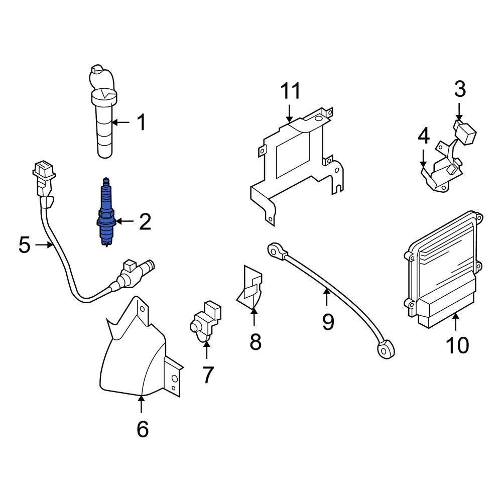 For Hyundai Sonata 2009-2010 Hyundai 1884511160 Spark Plug