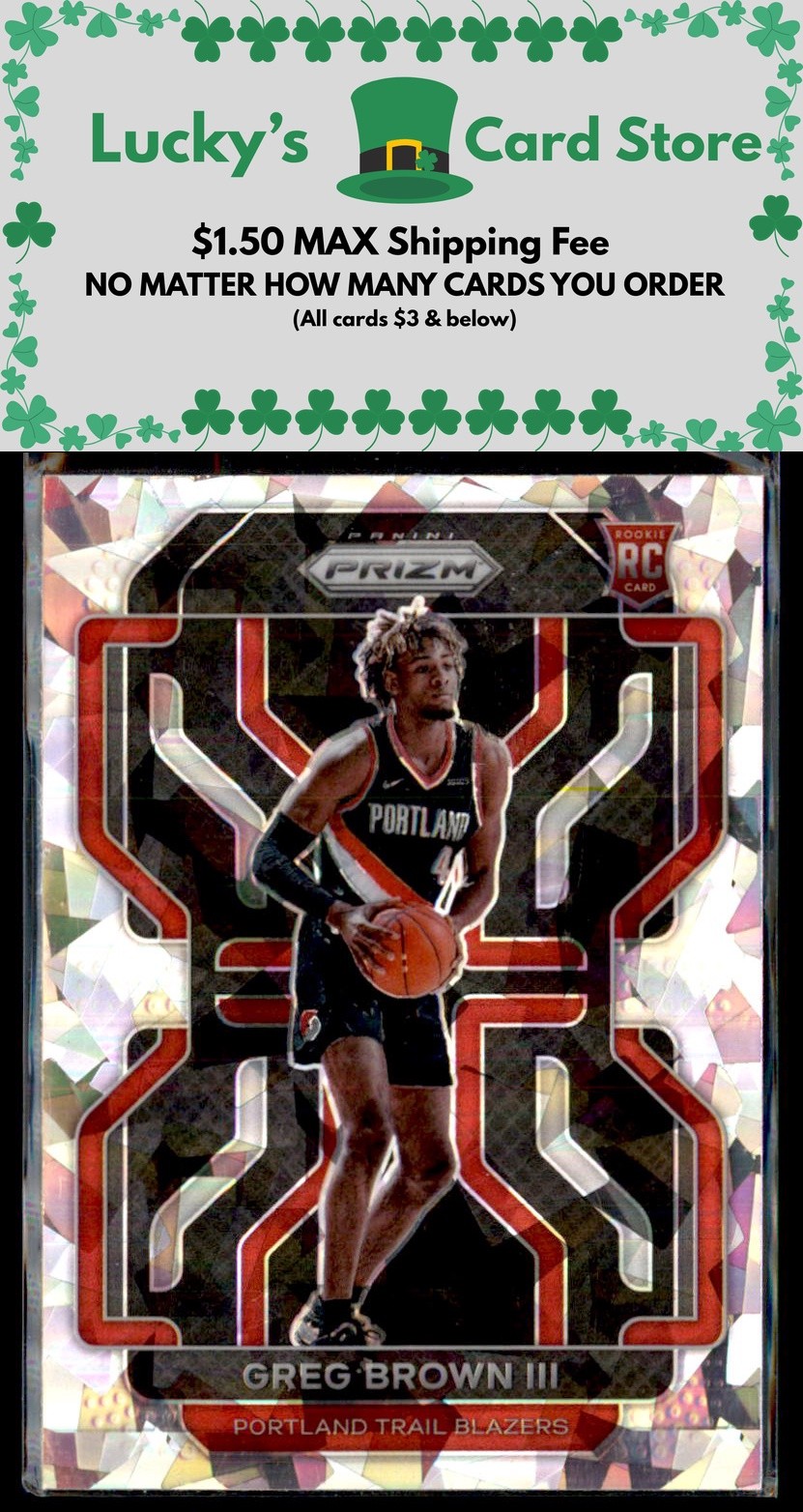 2021-22 Panini Prizm #291 Greg Brown III Silver Ice Rookie Prizm