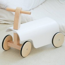 Wooden Balance Bike Indoor and Outdoor Use Children's Toy Stable 3 Wheel Design
