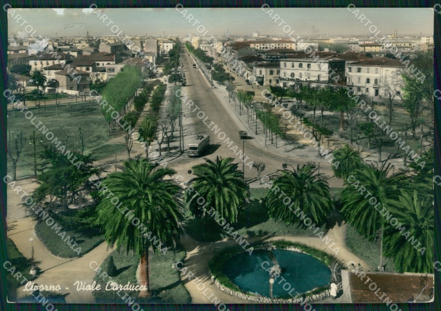 Livorno Città PIEGHINA Foto FG cartolina ZK3045