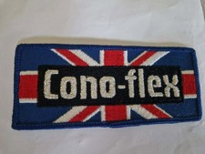 Extrem seltenes Angeln Vintage Cono-flex Abzeichen, Aufnäher Patch. Nie benutzt.