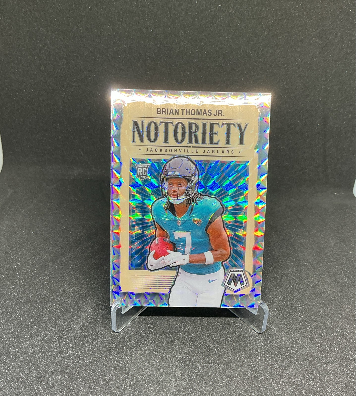 2024 Panini Mosaic - Rookies Brian Thomas Jr. #323 Silver Prizm (RC)