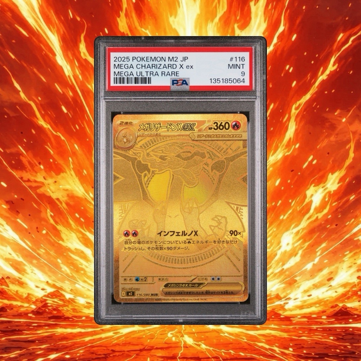 Mega Charizard X ex 116/080 M2: Inferno X Holo (Japanese) for sale