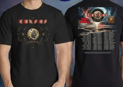 Kansas Deep Purple T-Shirt North American Tour 2026 City Dates 2-Sided