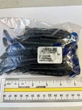 Mister Twister 5" Poc'it Phenom Black Blue Flake 50pk Bass Worm Lure