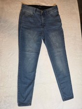 044-Curve Appeal Womens Skinny Jeans Size 8/29 Blue Stretch Mid Rise
