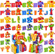 Alphabet Robots Toys for Kids, ABC Learning Toys, Alphabots, Letters, Toddlers E