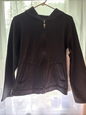 Crazy Horse A Liz Claiborne Co Ladies Size XL Black Jacket , Gray Down Sides
