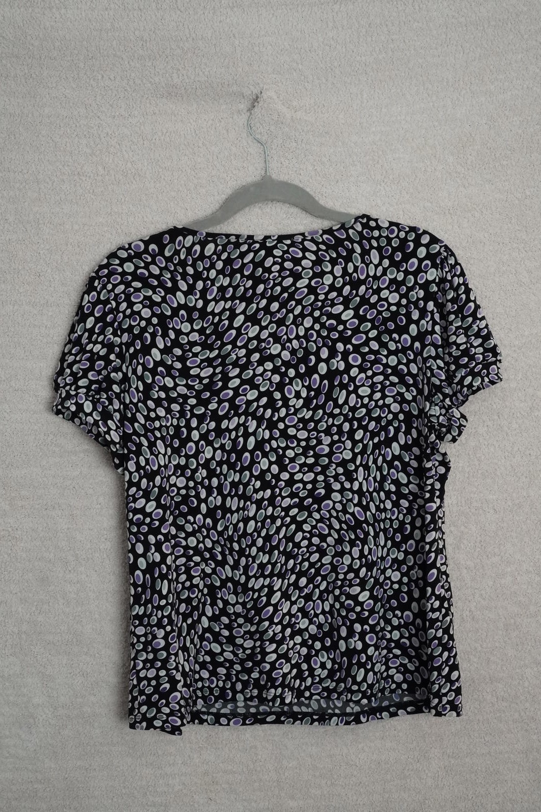 Notations Black and White Patterned Short Sleeve … - image 3