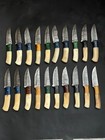 Lot of 20pc 8'' Damascus Steel Skinning/Hunting Knife Bone Handle W Sheath.mb-67 — photo 2