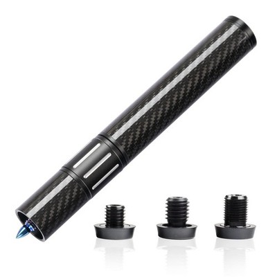 Threaded Carbon Fiber Pool Cue Extension with 3 Bumpers   Bullet-Shaped Joint...