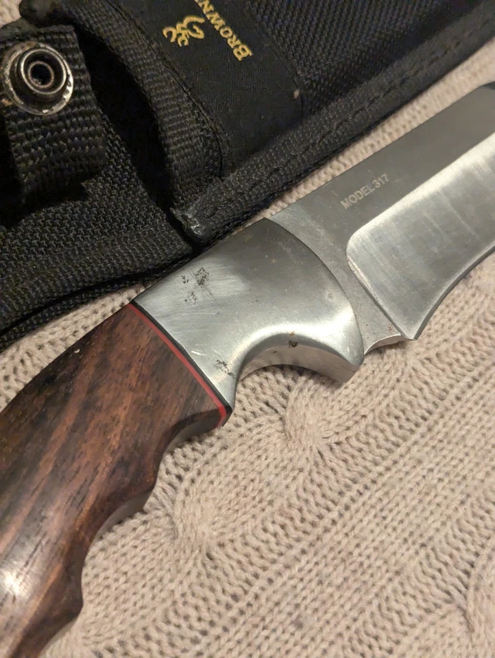 Cuchillo Hoja Fija Browning Modelo 317 Edición Limitada 346/3000 Raro Foto 3 de 4