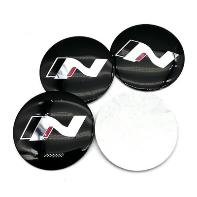 4x 56mm Für Hyundai N-Line Emblem Nabendeckel Aufkleber Felgenkappen Stickers