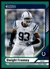 2024 Donruss - Press Proof Green Dwight Freeney 87 Indianapolis Colts
