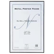 Nudell 31222 Metal Poster Frame 18X24 Black