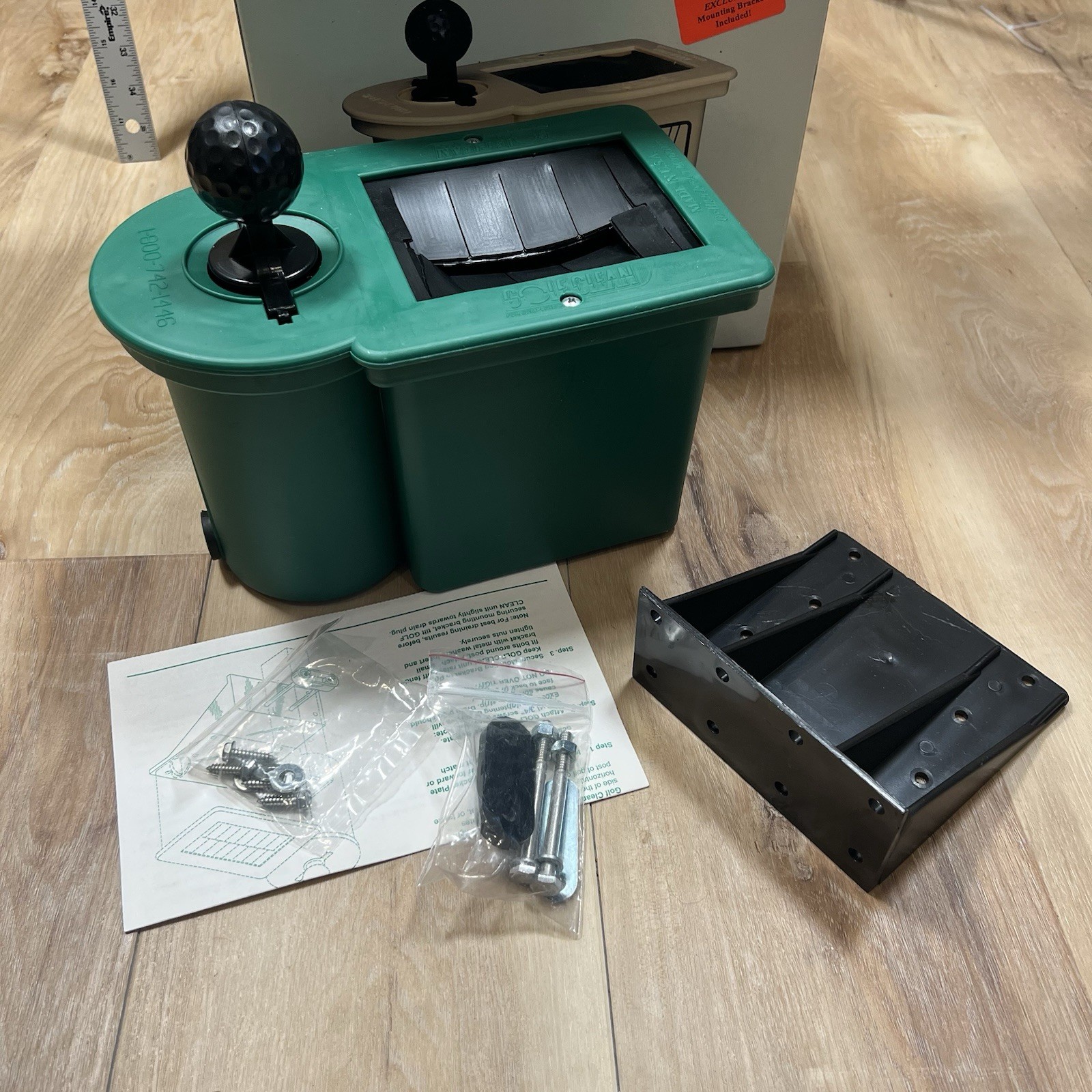 Cart Ball Washer And Club Cleaner Kit With Side Bracket Green New Golfsmith