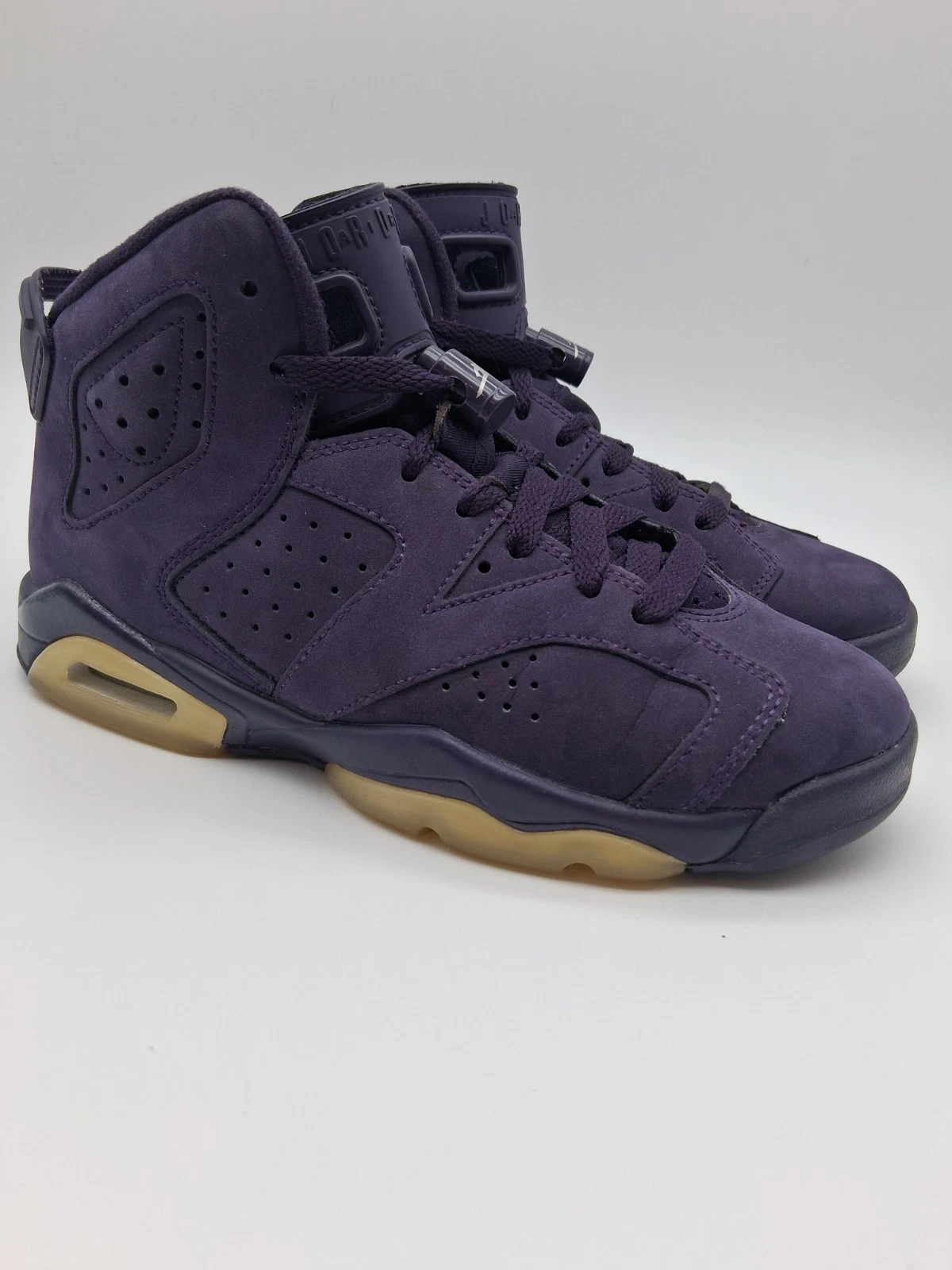 Air Jordan 6 Retro GG Purple Dynasty Taglia 4Y 543390 509 Ottime condizioni