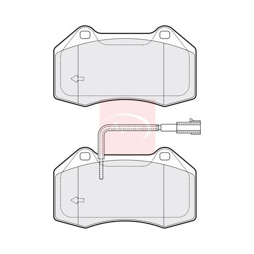 For ABARTH 500 / 595 / 695 2008 on BRAKE PADS (FRONT) (R90) PAD1917