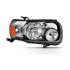 Ford Escape 05-07 Right Headlight Chrome Polycarbonate Lens Halogen RXC0637