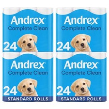 Image of Andrex Toilet Rolls x96 Classic Clean Fragrance-Free 2 Ply Toilet Paper