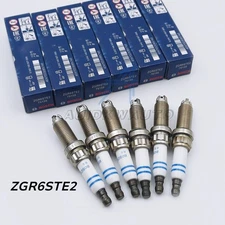 6PCS Spark Plugs ZGR6STE2 Fits For BMW E60 E90 E92 E93 135i 335i 535i