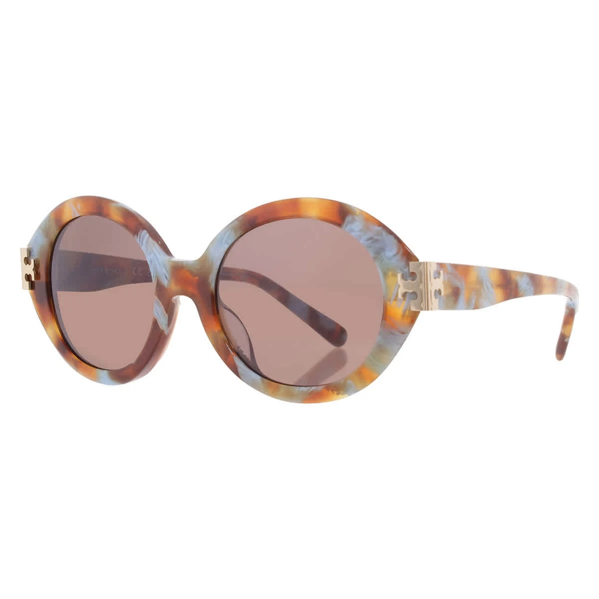 Tory Burch Tortoise Oval Sunglasses‎ Frames Only 52-19 Just in!!! TORY BURCH 53mm OVAL SUNGLASSES IN DARK TORTOISE  main image 3