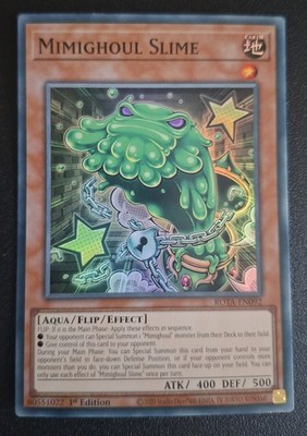 Yu Gi Oh Karte ''Mimighoul Slime'' ROTA-EN092 1st. Auflage Englisch