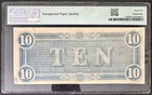 1864 $10 T-68 Confederate States of America - PMG 65 EPQ Gem Unc. Civil War. Red — photo 2