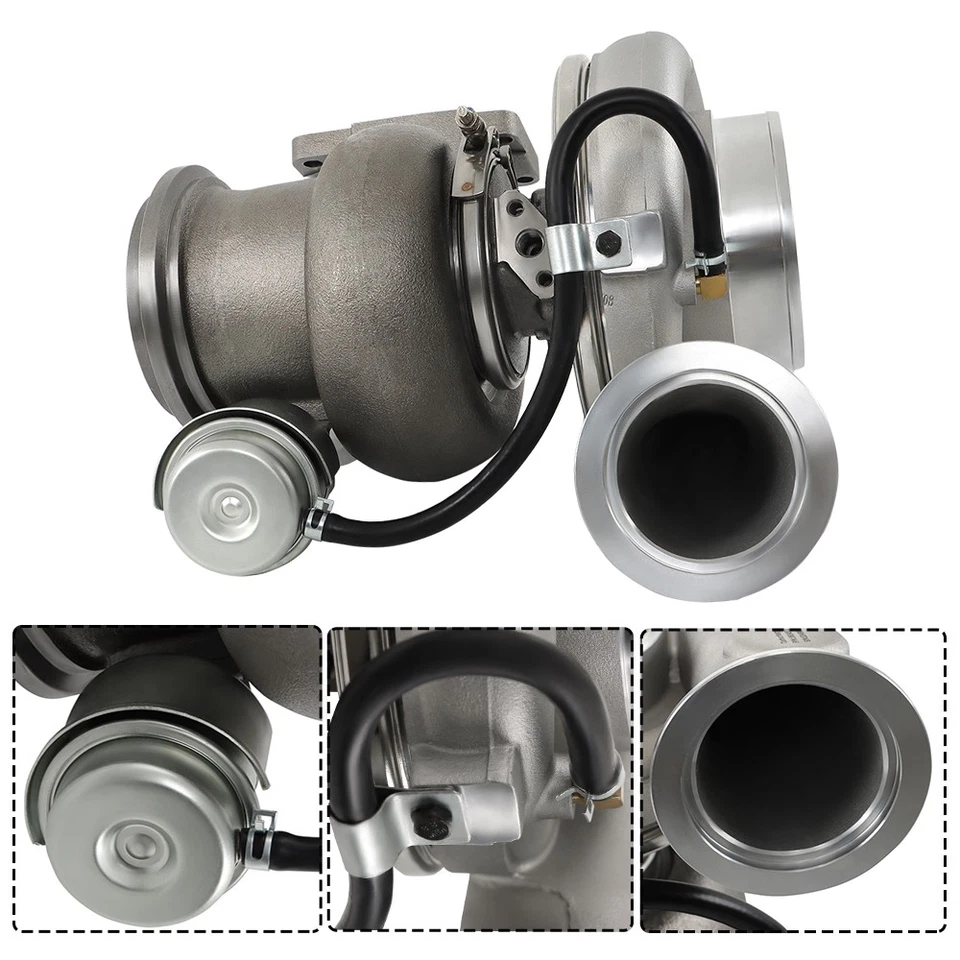 23528065 Turbocharger For Freightliner FL60 1997 1998 1999-2002 2003 23526016 - Imagem 3 de 4