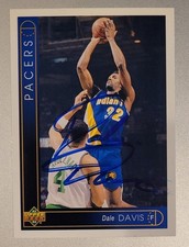 1993-94 Upper Deck - Dale Davis #119 PACERS AUTO SIGNED