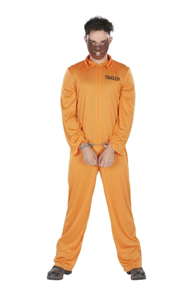 Orange prisoner halloween store costume