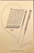 1921 Wahl Eversharp Pens Saves Every Penny Possible Antique Print Ad