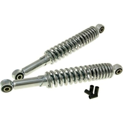 Stoßdämpfer Satz 360mm Chrom für: Peugeot Geopolis, Satelis, 103, V-Clic, Fox, 1