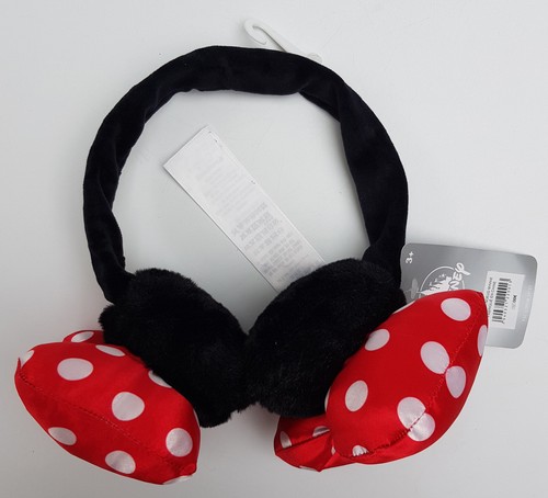 Disneyland Paris Minnie Mouse & Bow Earmuffs Ear Warmer Adults Adjustable Disney - Picture 8 of 13