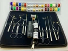 HAND CRAFTED FULLY LOADED FLY TYING KIT,UV GLUE,UV TORCH,TINSEL,FLOSS THREADS
