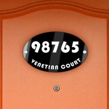 Numbers House Plaque Modern Acrylic Custom Sign Number Address VWAQ NAS06