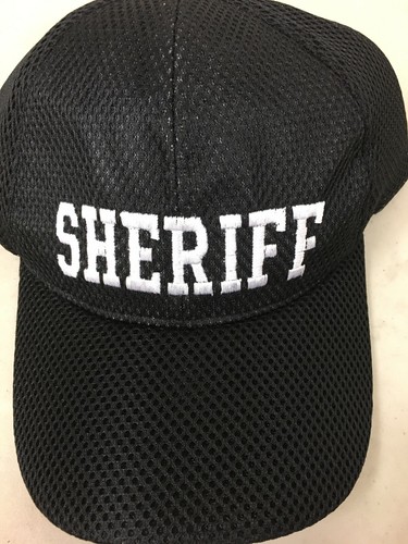 NEW ASSORTED COLOR MESH TOP SHERIFF EMBROIDERED BASEBALL STYLE HAT ball cap liq - Picture 2 of 3
